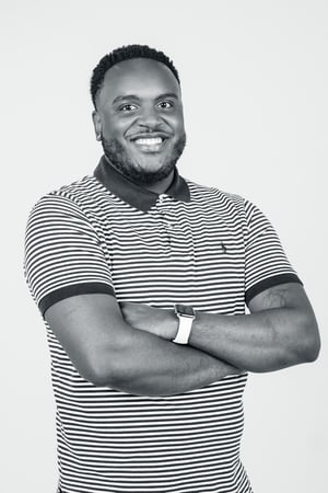 Professional headshot of Sam Hudson, a videographer and editor in Birmingham, Alabama.