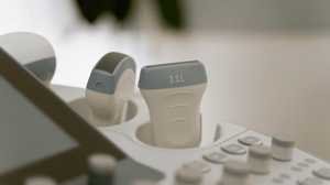Close-up of ultrasound wands