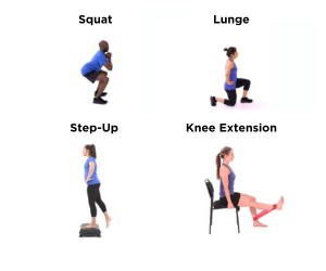 Knee strength exercises