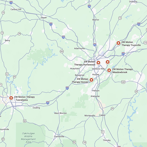 ewmotion therapy locations map